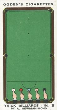 1934 Ogden's Trick Billiards #5 A Billiards Race Front
